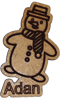 Magnet - Bonhomme de neige personnalisable